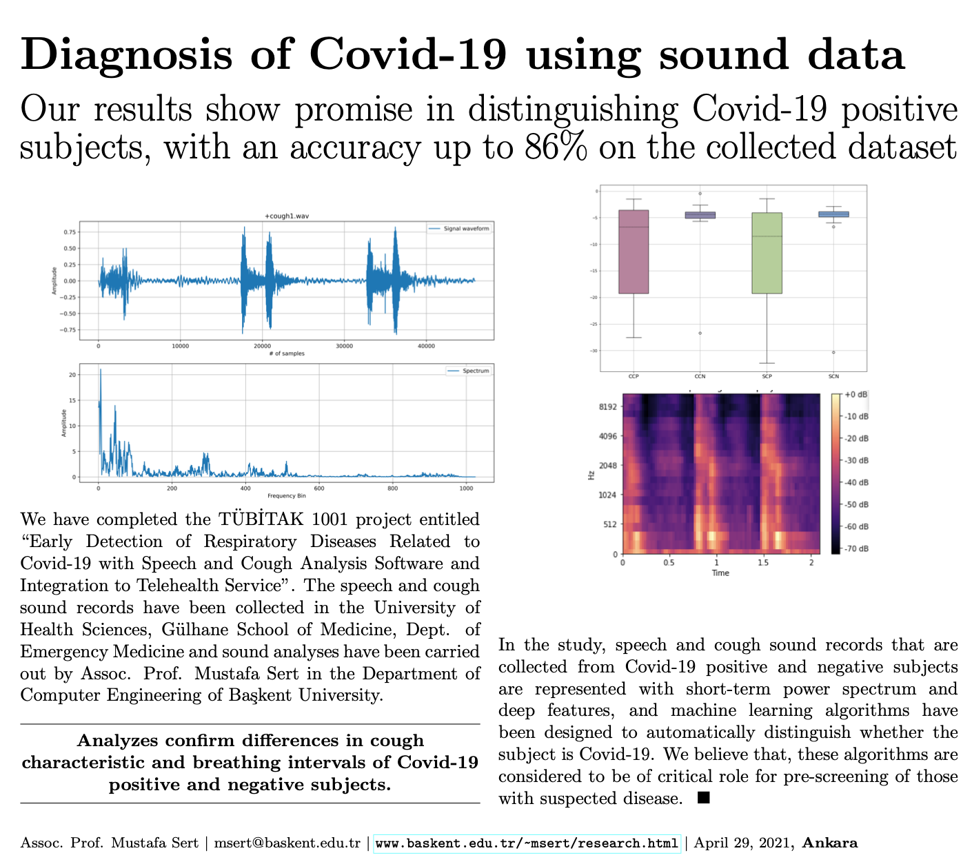COVID-19 speech and cough audio analysis project visual